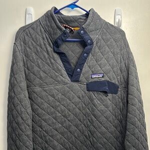 Patagonia Gray Quilted Sweater